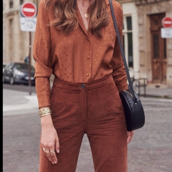 Sezane Martin Corduroy Trouser Pants 